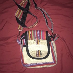 Colorful hippie purse.